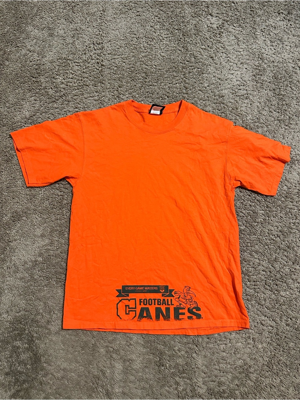 Vintage Miami Hurricanes “triple orange” shirt 00s size large